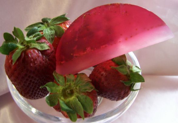 Strawberries & Champagne "type" Handmade Glycerin Soap Strawberries & Champagne "type" Handmade Glycerin Soap